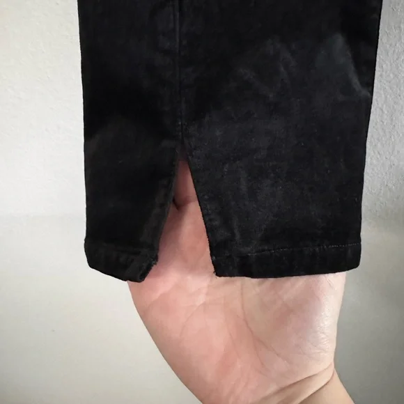 Paige Cindy Straight Pant 29 Black Velvet - Picture 6 of 12